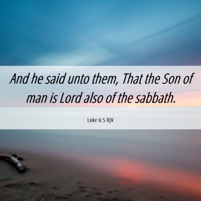 Picture 06 - Luke 6:5 KJV - And he said unto them, That the Son of man is - Bible Verse Picture