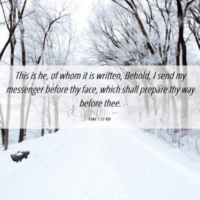 Picture 06 - Luke 7:27 KJV - This is he, of whom it is written, Behold, I send - Bible Verse Picture