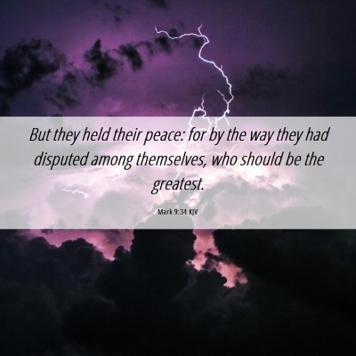 Picture 06 - Mark 9:34 KJV - But they held their peace: for by the way they - Bible Verse Picture