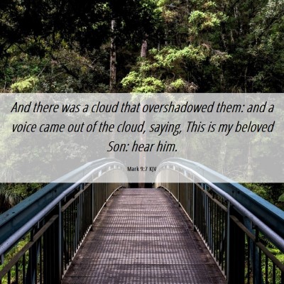 Picture 06 - Mark 9:7 KJV - And there was a cloud that overshadowed them: and - Bible Verse Picture
