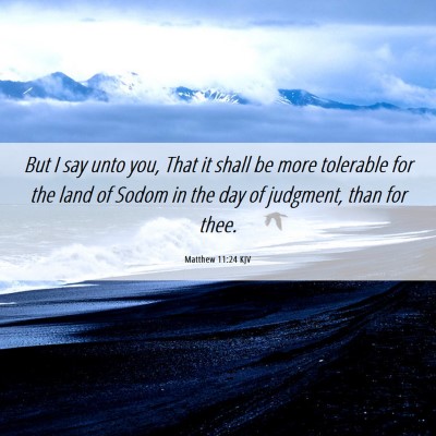 Picture 06 - Matthew 11:24 KJV - But I say unto you, That it shall be more - Bible Verse Picture