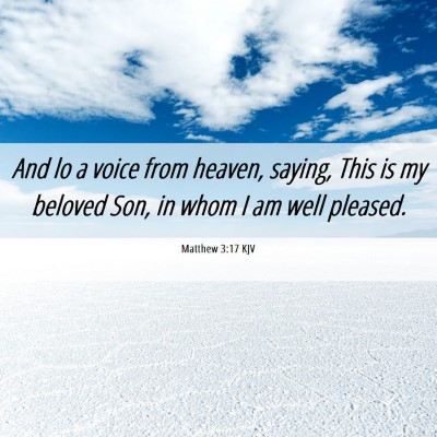 Picture 06 - Matthew 3:17 KJV - And lo a voice from heaven, saying, This is my - Bible Verse Picture