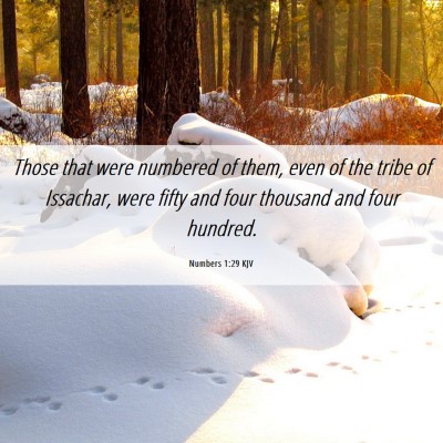 Picture 06 - Numbers 1:29 KJV - Those that were numbered of them, even of the - Bible Verse Picture