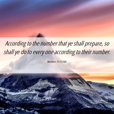 Picture 06 - Numbers 15:12 KJV - According to the number that ye shall prepare, so - Bible Verse Picture
