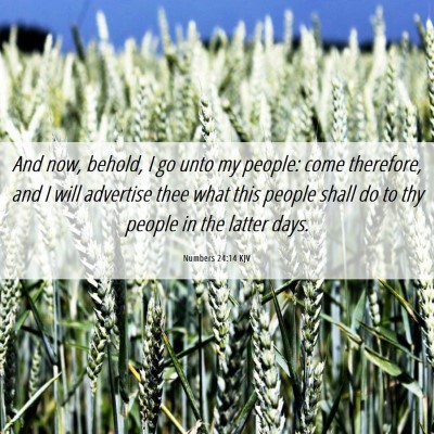 Picture 06 - Numbers 24:14 KJV - And now, behold, I go unto my people: come - Bible Verse Picture