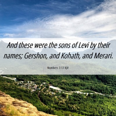 Picture 06 - Numbers 3:17 KJV - And these were the sons of Levi by their names; - Bible Verse Picture