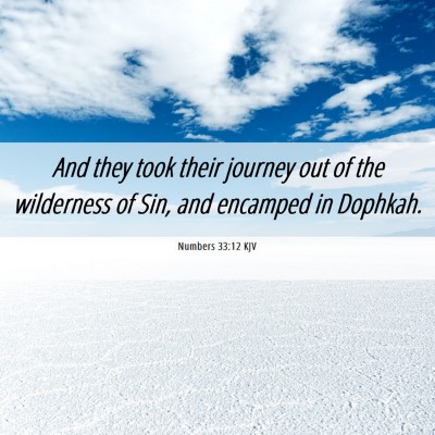 Picture 06 - Numbers 33:12 KJV - And they took their journey out of the wilderness - Bible Verse Picture