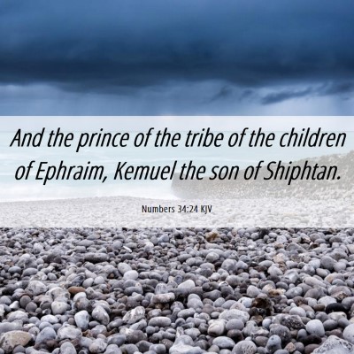 Picture 06 - Numbers 34:24 KJV - And the prince of the tribe of the children of - Bible Verse Picture