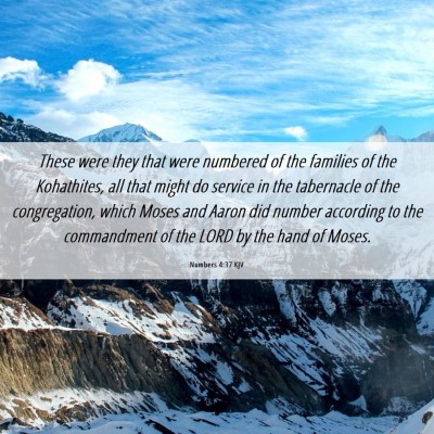 Picture 06 - Numbers 4:37 KJV - These were they that were numbered of the - Bible Verse Picture