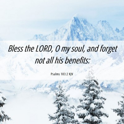 Picture 06 - Psalms 103:2 KJV - Bless the LORD, O my soul, and forget not all his - Bible Verse Picture