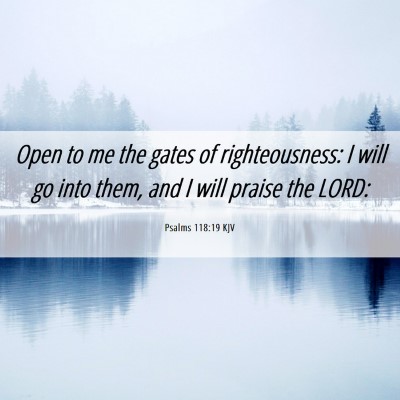 Picture 06 - Psalms 118:19 KJV - Open to me the gates of righteousness: I will go - Bible Verse Picture