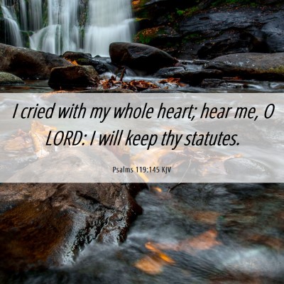 Picture 06 - Psalms 119:145 KJV - I cried with my whole heart; hear me, O LORD: I - Bible Verse Picture