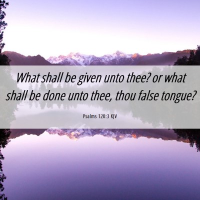 Picture 06 - Psalms 120:3 KJV - What shall be given unto thee? or what shall be - Bible Verse Picture