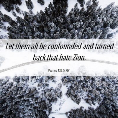 Picture 06 - Psalms 129:5 KJV - Let them all be confounded and turned back that - Bible Verse Picture