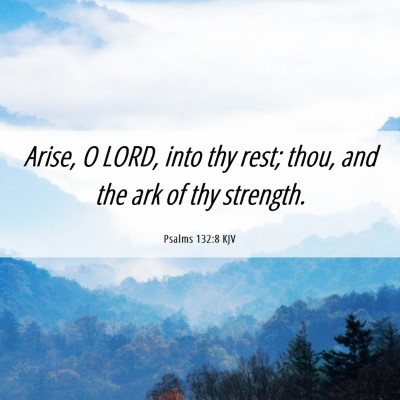 Picture 06 - Psalms 132:8 KJV - Arise, O LORD, into thy rest; thou, and the ark - Bible Verse Picture