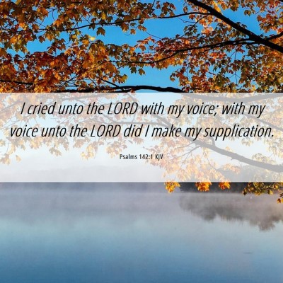 Picture 06 - Psalms 142:1 KJV - I cried unto the LORD with my voice; with my - Bible Verse Picture