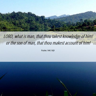 Picture 06 - Psalms 144:3 KJV - LORD, what is man, that thou takest knowledge of - Bible Verse Picture