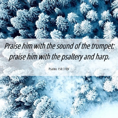 Picture 06 - Psalms 150:3 KJV - Praise him with the sound of the trumpet: praise - Bible Verse Picture