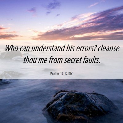 Picture 06 - Psalms 19:12 KJV - Who can understand his errors? cleanse thou me - Bible Verse Picture