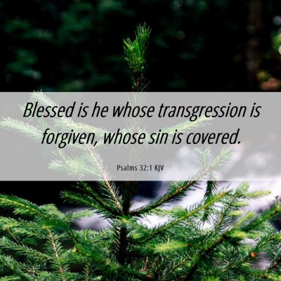 Picture 06 - Psalms 32:1 KJV - Blessed is he whose transgression is forgiven, - Bible Verse Picture