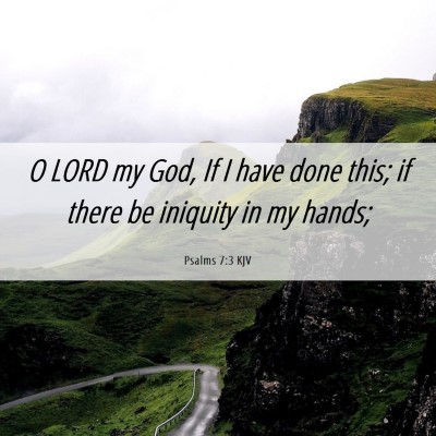 Picture 06 - Psalms 7:3 KJV - O LORD my God, If I have done this; if there be - Bible Verse Picture