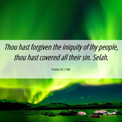 Picture 06 - Psalms 85:2 KJV - Thou hast forgiven the iniquity of thy people, - Bible Verse Picture