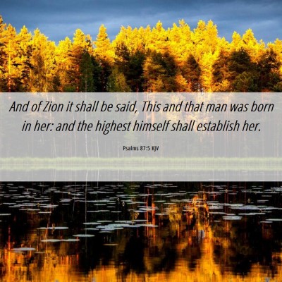 Picture 06 - Psalms 87:5 KJV - And of Zion it shall be said, This and that man - Bible Verse Picture