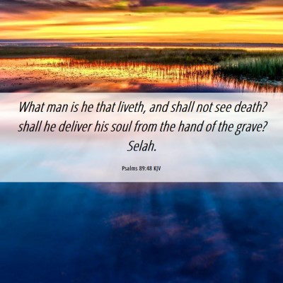 Picture 06 - Psalms 89:48 KJV - What man is he that liveth, and shall not see - Bible Verse Picture