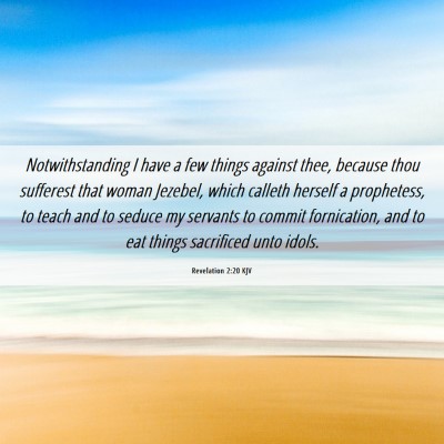Picture 06 - Revelation 2:20 KJV - Notwithstanding I have a few things against thee, - Bible Verse Picture