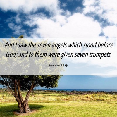 Picture 06 - Revelation 8:2 KJV - And I saw the seven angels which stood before - Bible Verse Picture