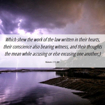 Picture 06 - Romans 2:15 KJV - Which shew the work of the law written in their - Bible Verse Picture