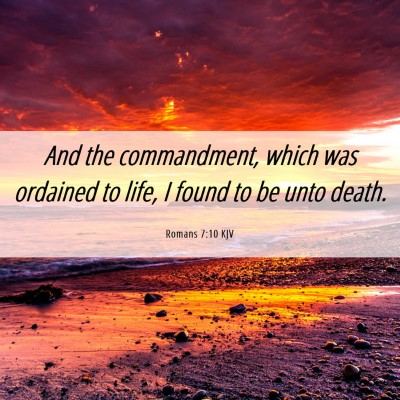 Picture 06 - Romans 7:10 KJV - And the commandment, which was ordained to life, - Bible Verse Picture