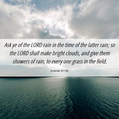 Picture 06 - Zechariah 10:1 KJV - Ask ye of the LORD rain in the time of the latter - Bible Verse Picture