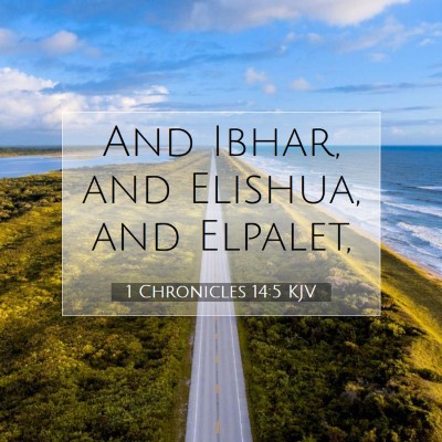 Picture 07 - 1 Chronicles 14:5 KJV - And Ibhar, and Elishua, and - Bible Verse Picture