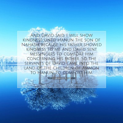 Picture 07 - 1 Chronicles 19:2 KJV - And David said, I will show kindness unto Hanun - Bible Verse Picture