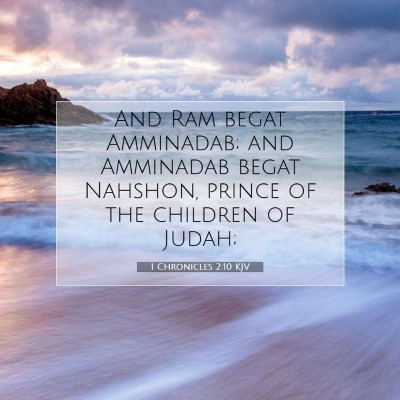 Picture 07 - 1 Chronicles 2:10 KJV - And Ram begat Amminadab; and Amminadab begat - Bible Verse Picture