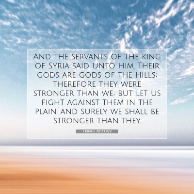 Picture 07 - 1 Kings 20:23 KJV - And the servants of the king of Syria said unto - Bible Verse Picture