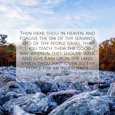 Picture 07 - 1 Kings 8:36 KJV - Then hear thou in heaven, and forgive the sin of - Bible Verse Picture