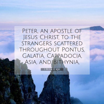 Picture 07 - 1 Peter 1:1 KJV - Peter, an apostle of Jesus Christ, to the - Bible Verse Picture