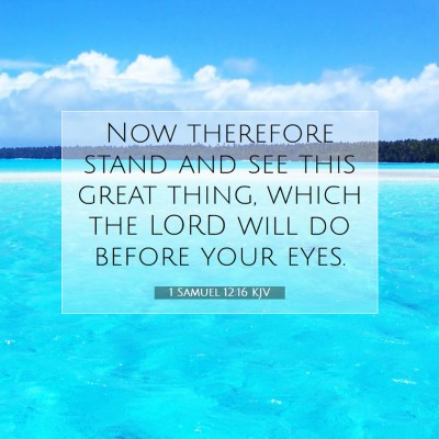 Picture 07 - 1 Samuel 12:16 KJV - Now therefore stand and see this great thing, - Bible Verse Picture
