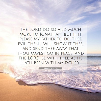 Picture 07 - 1 Samuel 20:13 KJV - The LORD do so and much more to Jonathan: but if - Bible Verse Picture