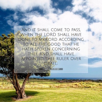 Picture 07 - 1 Samuel 25:30 KJV - And it shall come to pass, when the LORD shall - Bible Verse Picture