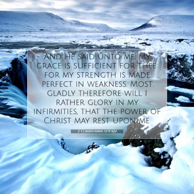Picture 07 - 2 Corinthians 12:9 KJV - And he said unto me, My grace is sufficient for - Bible Verse Picture