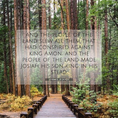 Picture 07 - 2 Kings 21:24 KJV - And the people of the land slew all them that had - Bible Verse Picture