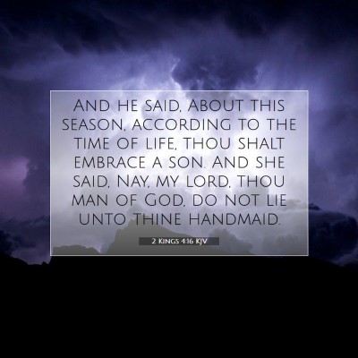 Picture 07 - 2 Kings 4:16 KJV - And he said, About this season, according to the - Bible Verse Picture