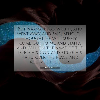 Picture 07 - 2 Kings 5:11 KJV - But Naaman was wroth, and went away, and said, - Bible Verse Picture