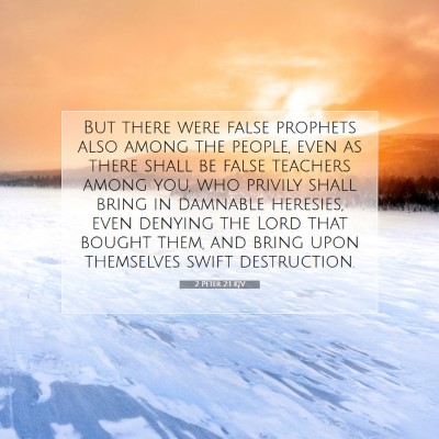 Picture 07 - 2 Peter 2:1 KJV - But there were false prophets also among the - Bible Verse Picture