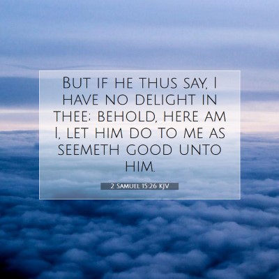 Picture 07 - 2 Samuel 15:26 KJV - But if he thus say, I have no delight in thee; - Bible Verse Picture