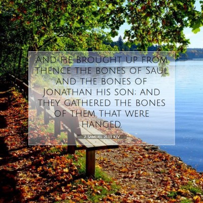 Picture 07 - 2 Samuel 21:13 KJV - And he brought up from thence the bones of Saul - Bible Verse Picture