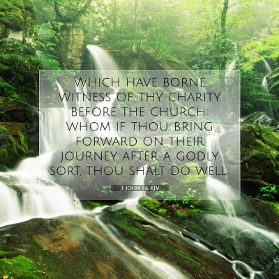 Picture 07 - 3 John 1:6 KJV - Which have borne witness of thy charity before - Bible Verse Picture